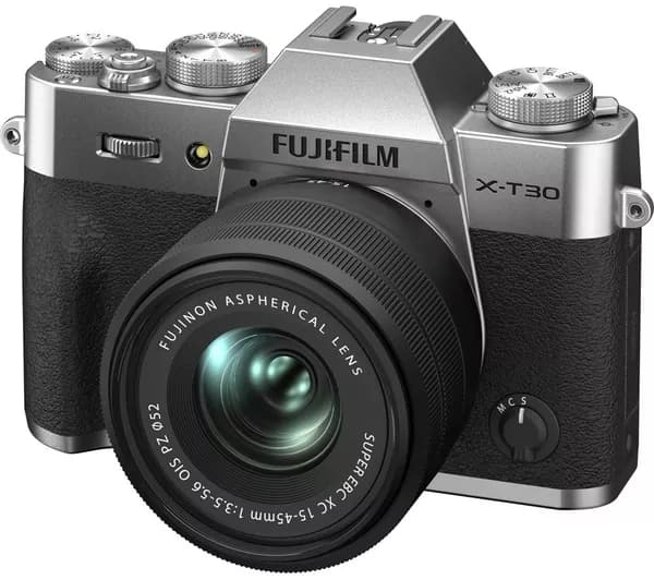 FUJIFILM X-T30 II Mirrorless Camera with FUJINON XC 15-45 mm f/3.5-5.6 OIS PZ Lens - Silver