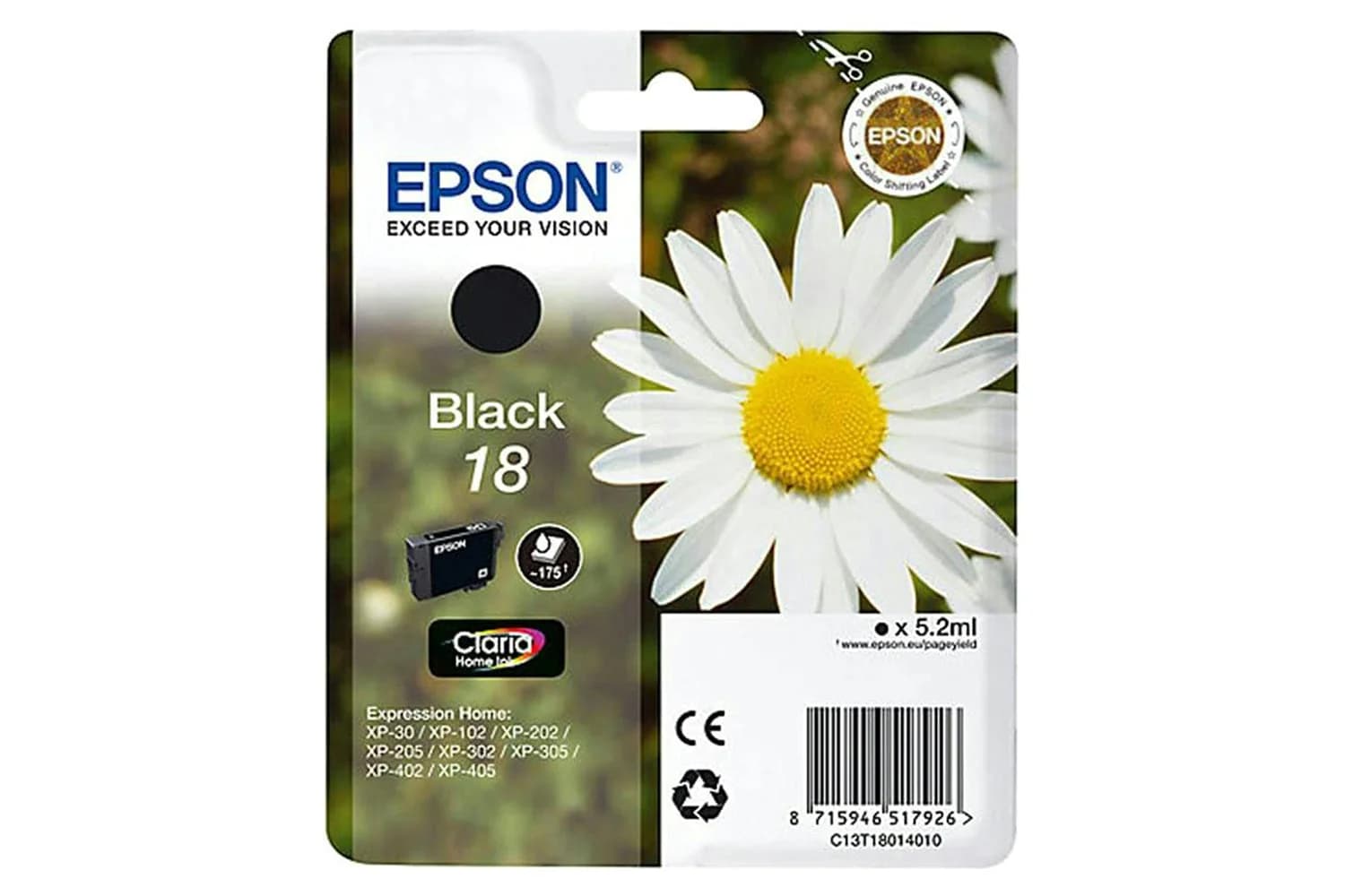 Epson C13 Black Ink | T18014010