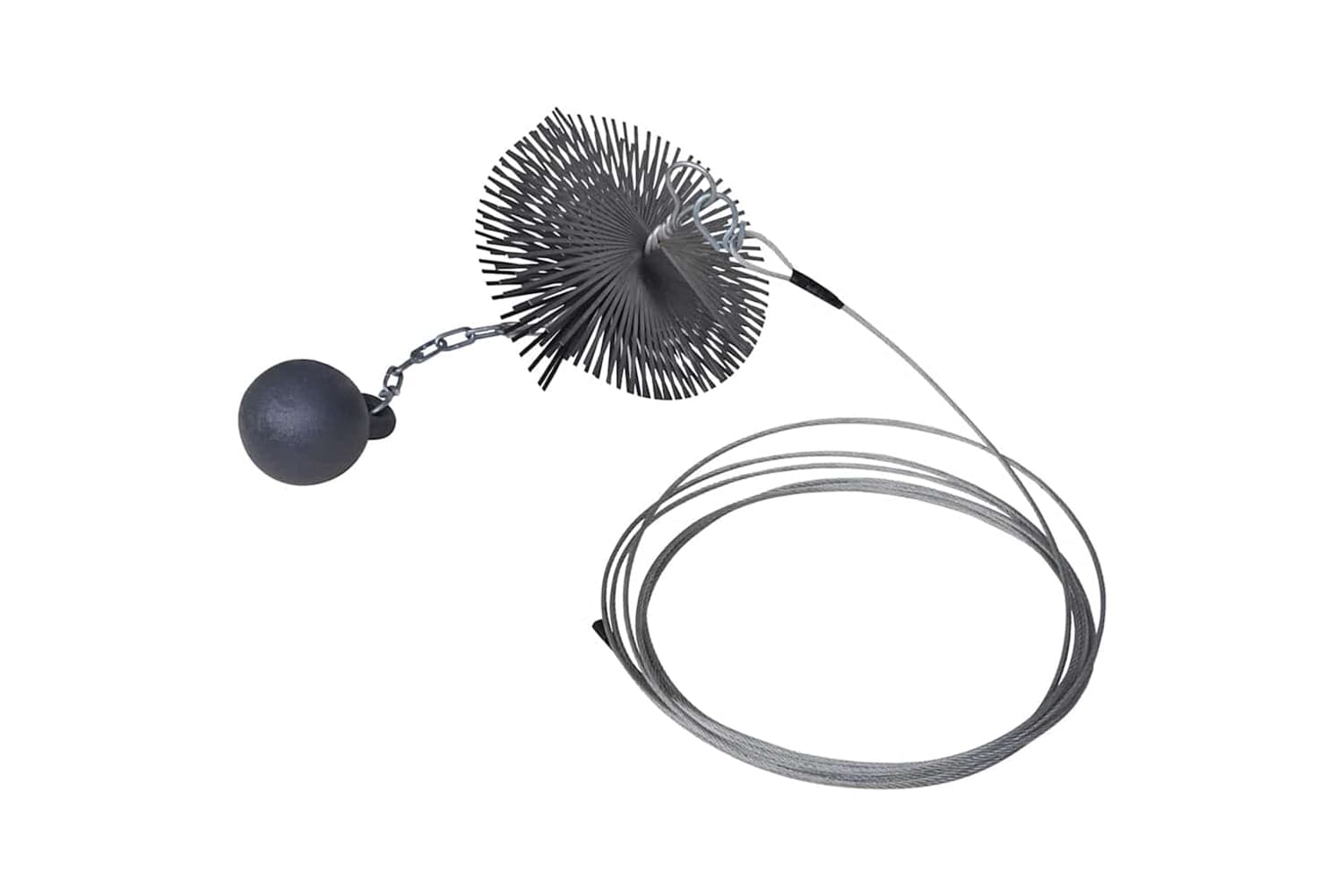 vidaXL 141271 Round Chimney Cleaning Brush Dia. 15cm