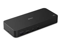 Lindy - DST Pro Universal - docking station - USB-C / Thunderbolt 3 / Thunderbolt 4 - 3 x HDMI, 2 x DP - 1GbE