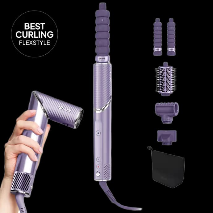 Shark FlexStyle IonCurl 4-in-1 Air Styler & Hair Dryer - Lilac | HD840UKPU