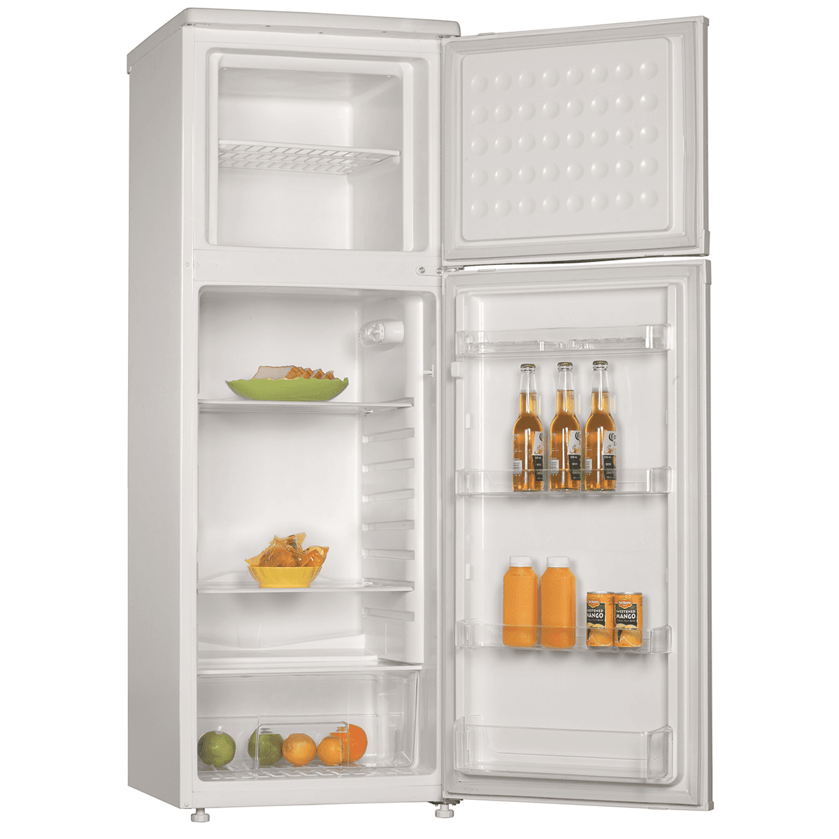 Powerpoint P75562ML1WE, 143 x 55 cm, Freestanding, Fridge Freezer, White