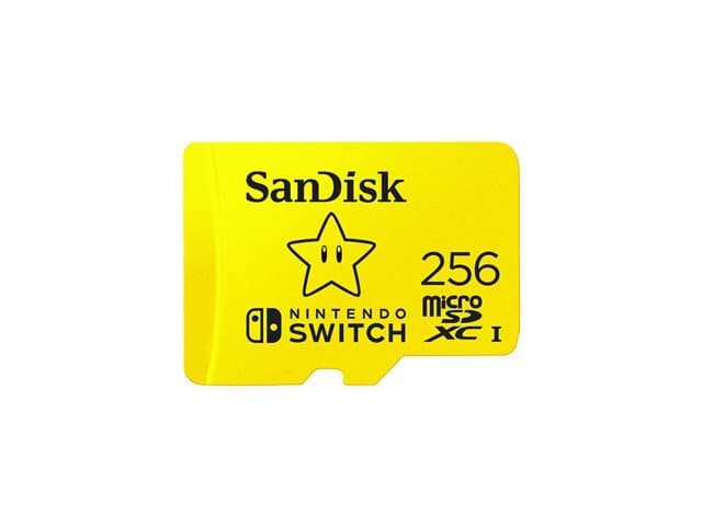 SANDISK - Nintendo Switch - Flash memory card - 256 GB - UHS-I U3 - microSDXC UHS-I - for Nintendo Switch