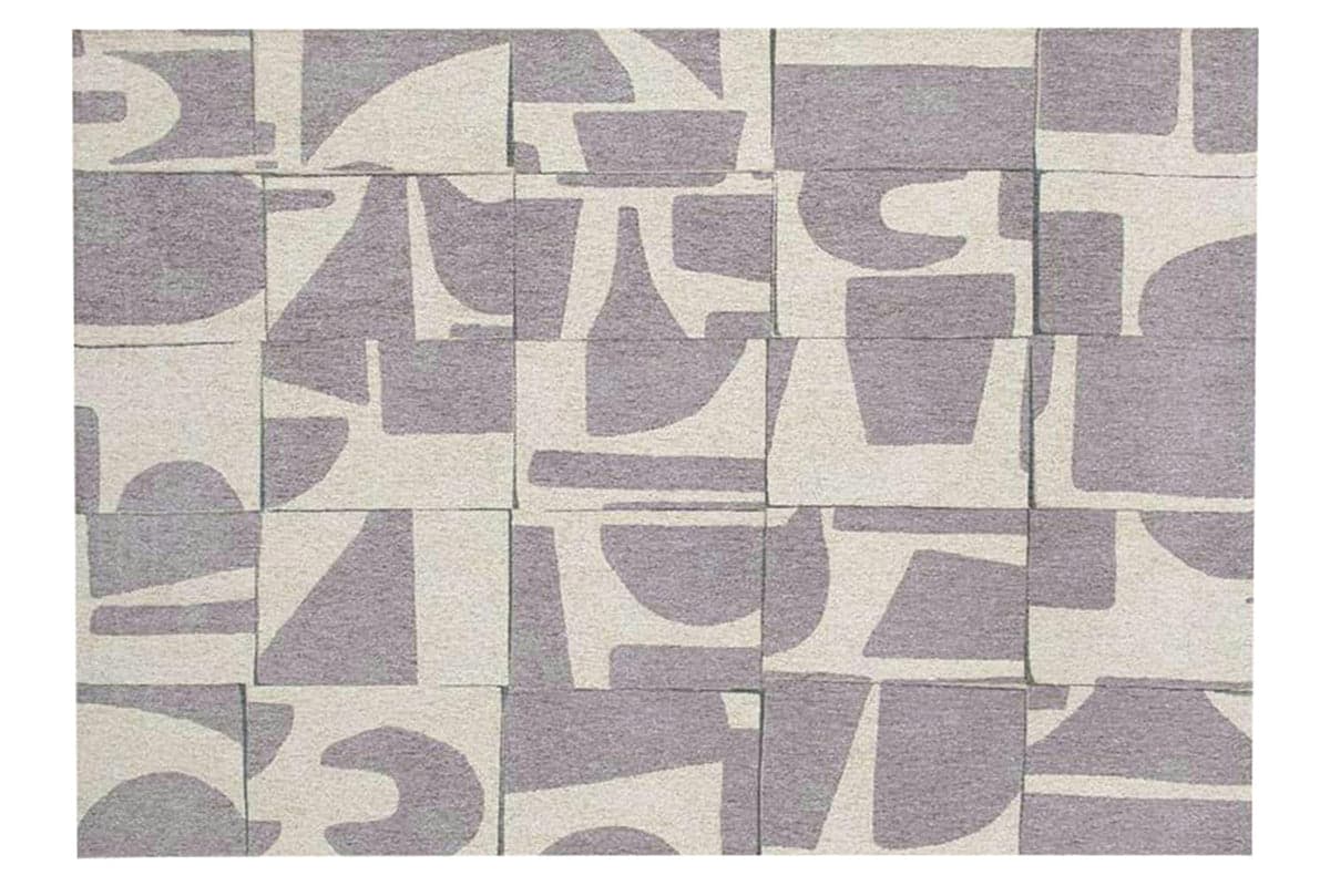 Louis De Poortere | Papercut Indoor Eco Rug | Beige/Grey | 80 x 150 cm