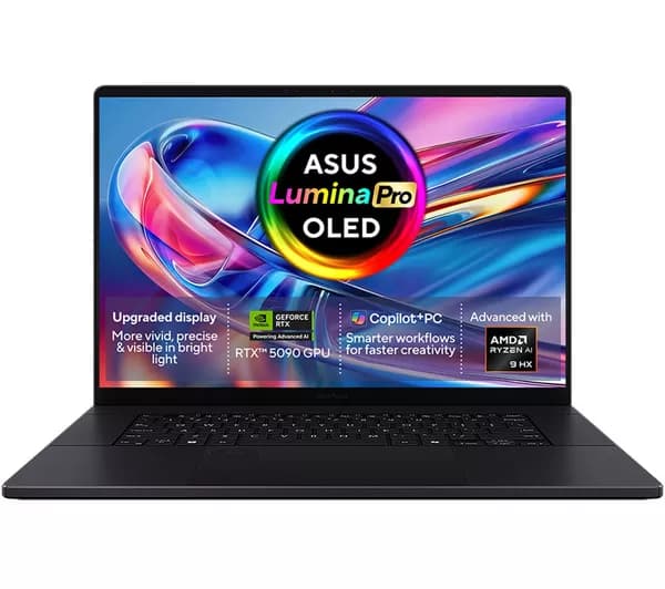 ASUS ProArt P16 Copilot+ PC OLED 16" Laptop - AMD Ryzen AI 9, 2TB SSD, Nano Black