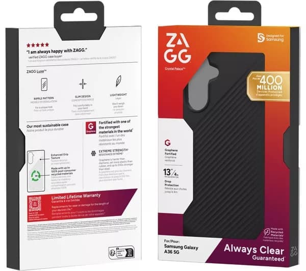ZAGG Galaxy A36 Luxe Case - Black