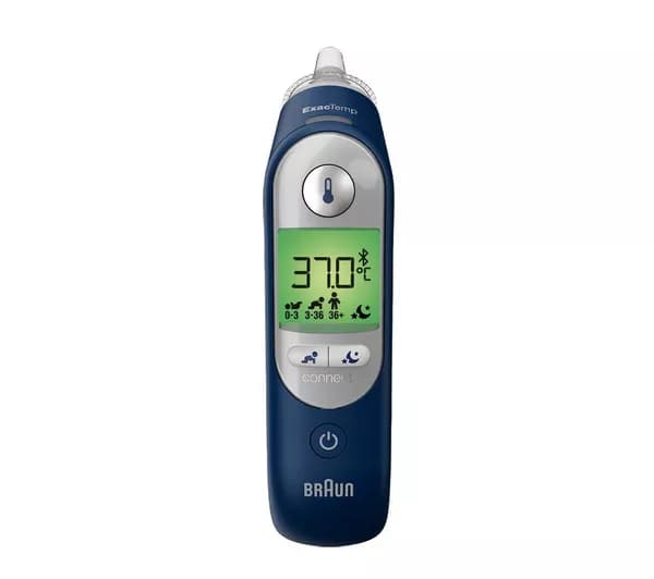 BRAUN ThermoScan 7+ Connect Ear Thermometer - Blue