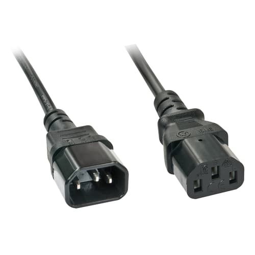 Lindy - 2M IEC EXT CABLE IEC C14 TO IEC C13