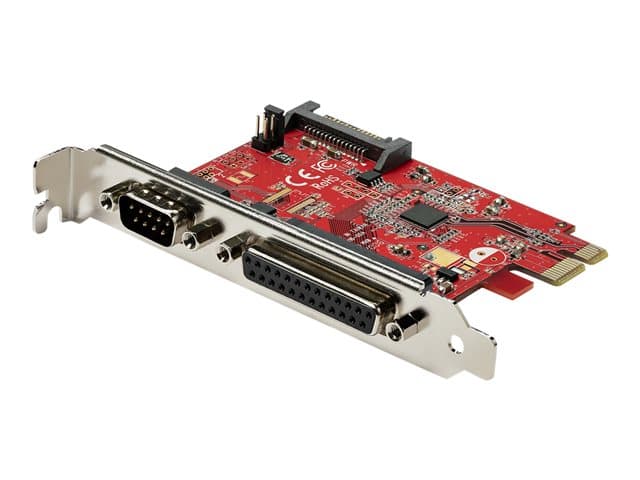 STARTECH.COM - Startech PCIe Card with Serial and Parallel Port, PCI Express Combo Adapter Card with 1x DB25 Parallel Port & 1x RS232 DB9 Serial Port, Expansion/Controller Card, PCIe Printer Card - Full/Standard Profile (PEX1S1P950) -