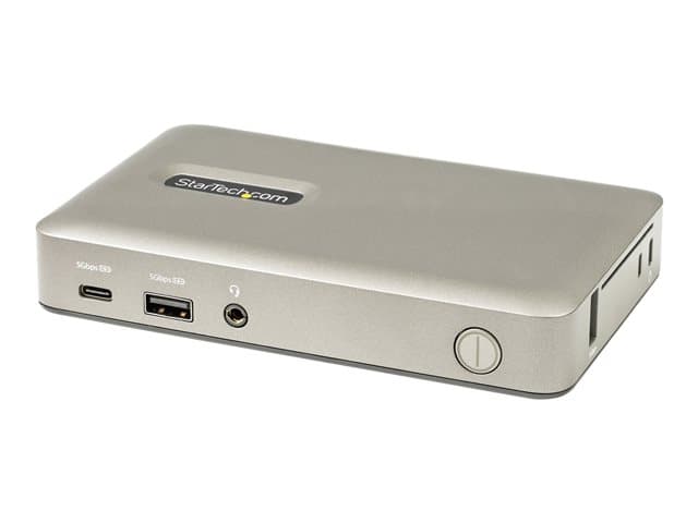 STARTECH.COM - Startech USB C Dock, USB-C to DisplayPort 4K 30Hz or VGA, Mini USB-C Laptop Docking Station with 65W Power Delivery Pass-Through Charging, 4-Port USB 3.1 Gen 1 Hub, GbE - Universal USB Type C Port Replicator (DKM30CHDPDUE)