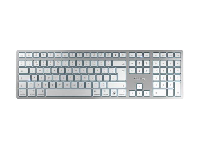 Cherry - KW 9100 SLIM - keyboard - QWERTY - UK - white, silver Input Device