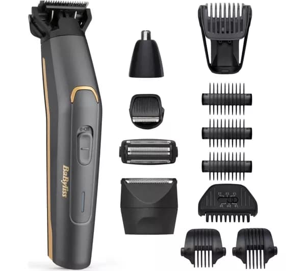 BABYLISS MT987U Graphite Precision 12-in-1 Multi-Trimmer - Graphite & Gold