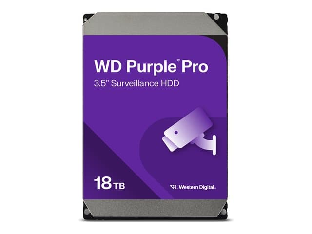 WESTERN DIGITAL - WD Purple Pro WD181PURP - hard drive - 18 TB - SATA 6Gb/s
