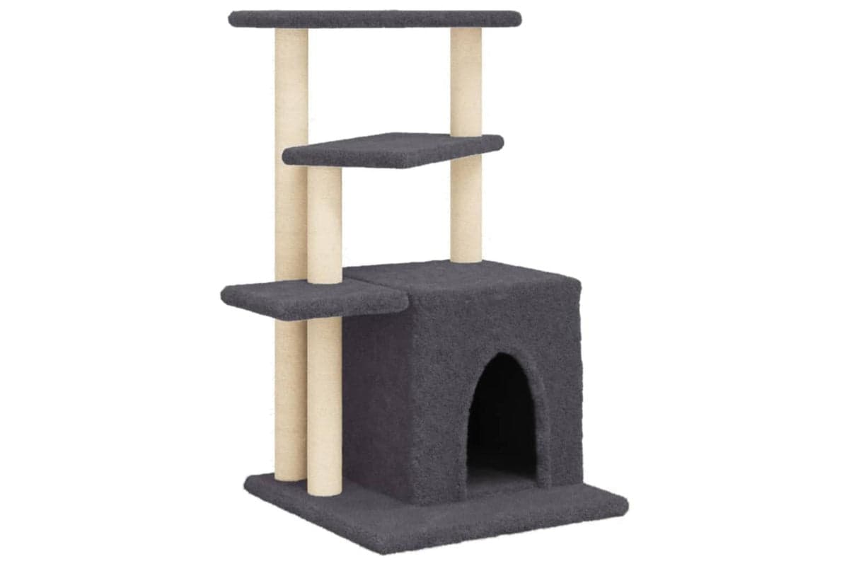 Cat Tree With Sisal Scratching Posts Dark Grey 835 Cm