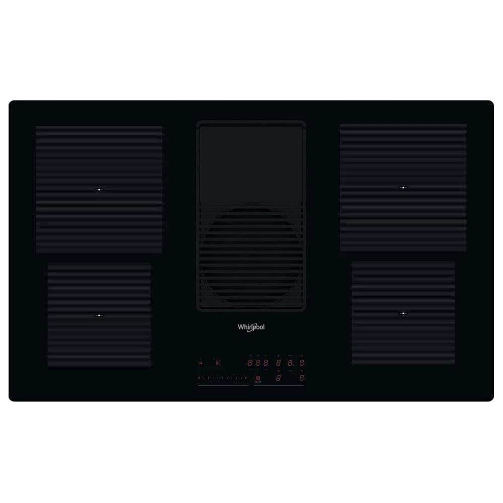 Whirlpool 85CM 4 Zone Induction Hob with Ventilation System - Black | WVH92KFKIT