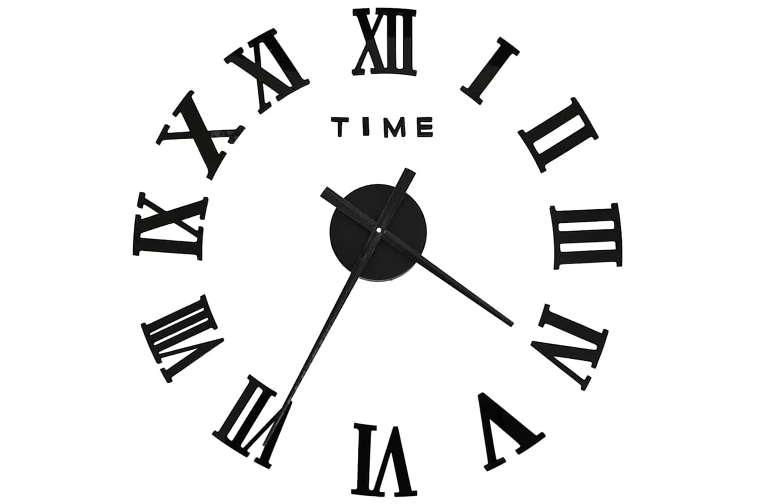 Vidaxl 325159 3D Wall Clock Modern Design 100 cm | Black
