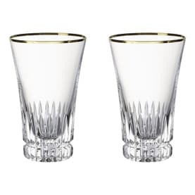Grand Royal Gold Tall Glass, Set of Two