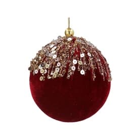 Sequin Velvet Bauble Tree Decoration