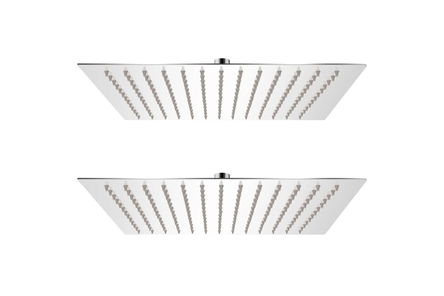 vidaXL 275941 Rain Shower Head 2 Pcs Stainless Steel 30x30cm