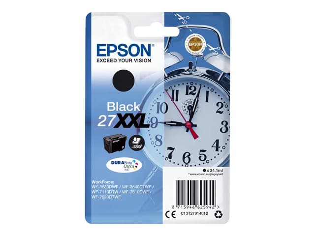 EPSON - 27XXL - XL - black - original - ink cartridge