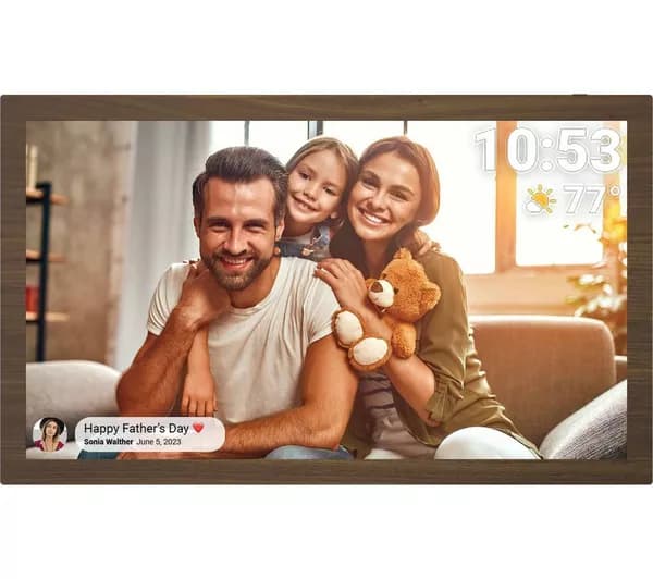 SANDSTROM SDPF15W25 15.6" Digital Photo Frame - Brown