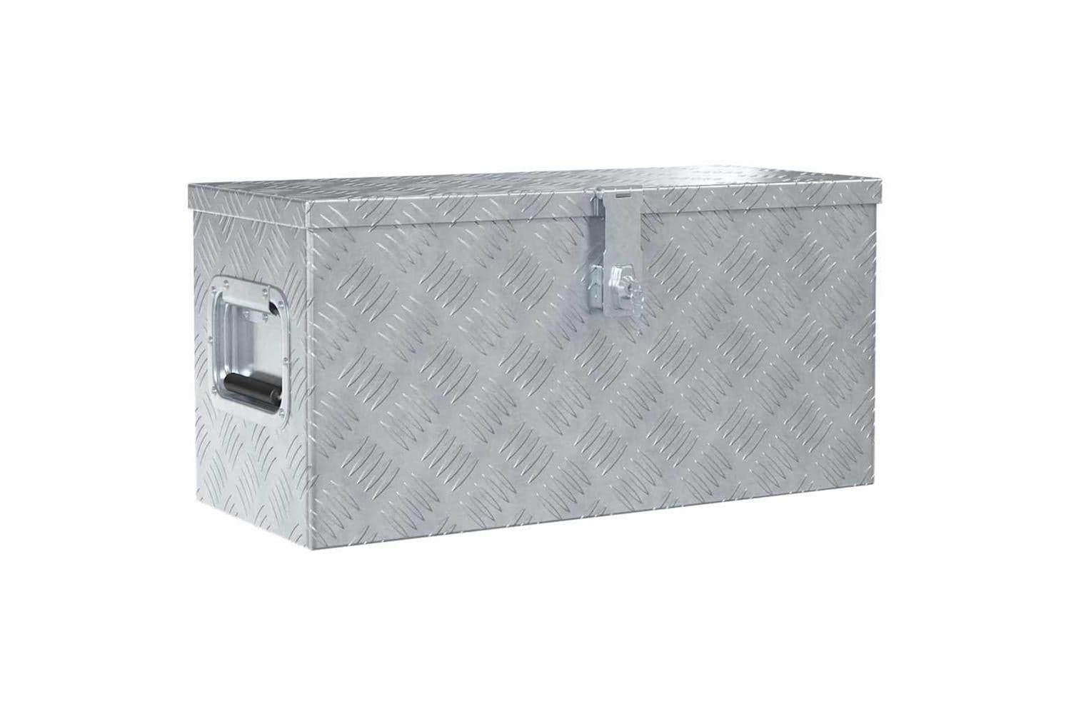 vidaXL 142936 Aluminium Box 61.5x26.5x30cm Silver