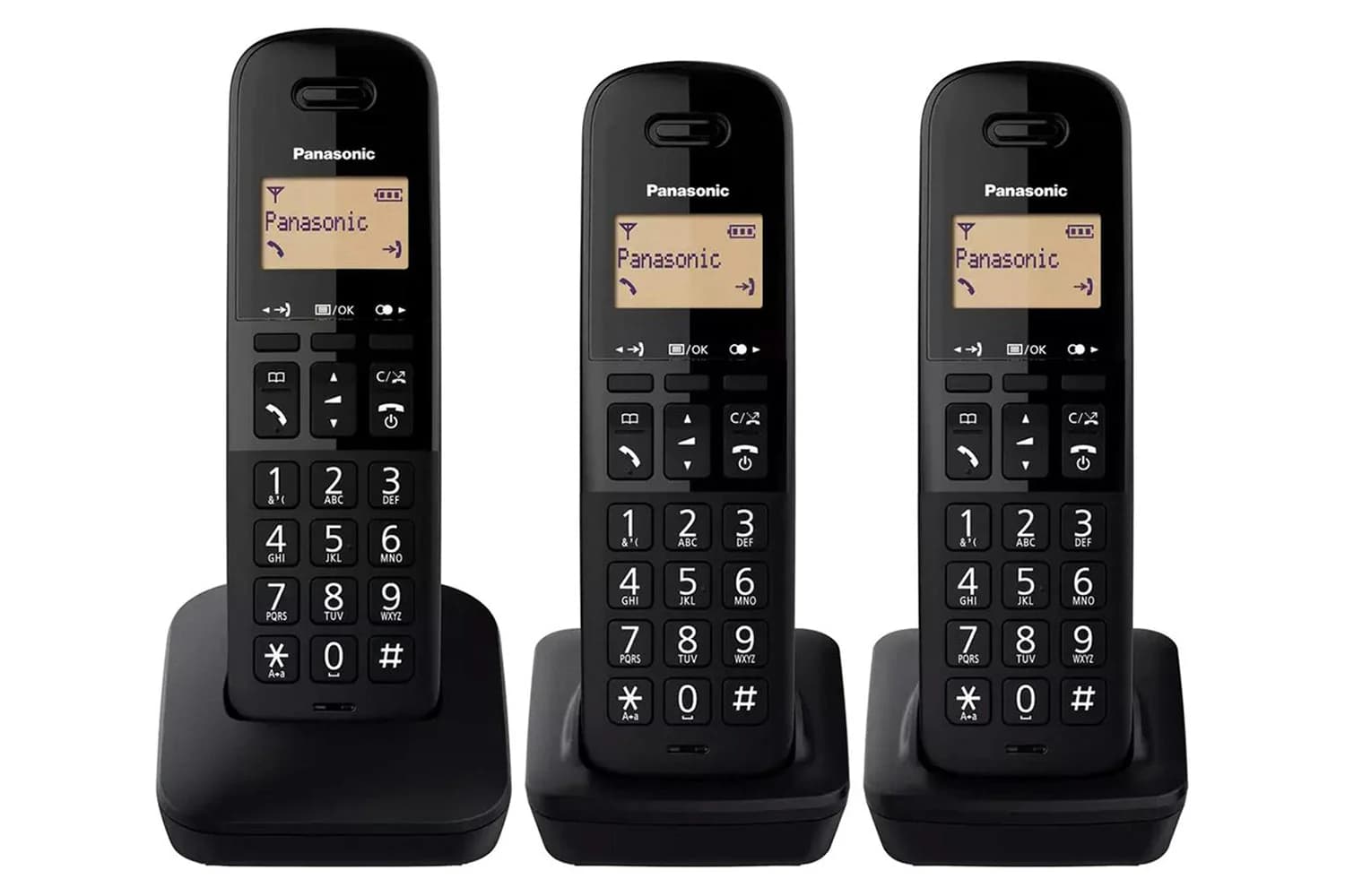 Panasonic KX-TGB613EB Cordless Phone | Trio Pack