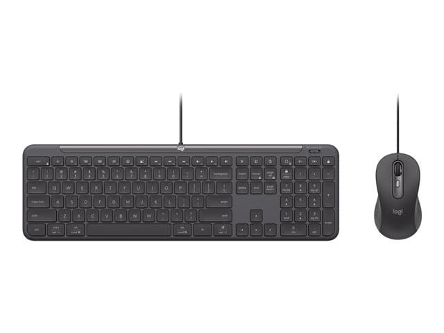 LOGITECH - Signature Slim Wired Combo MK625 for Business - keyboard and mouse set full size - QWERTY - UK Input Device
