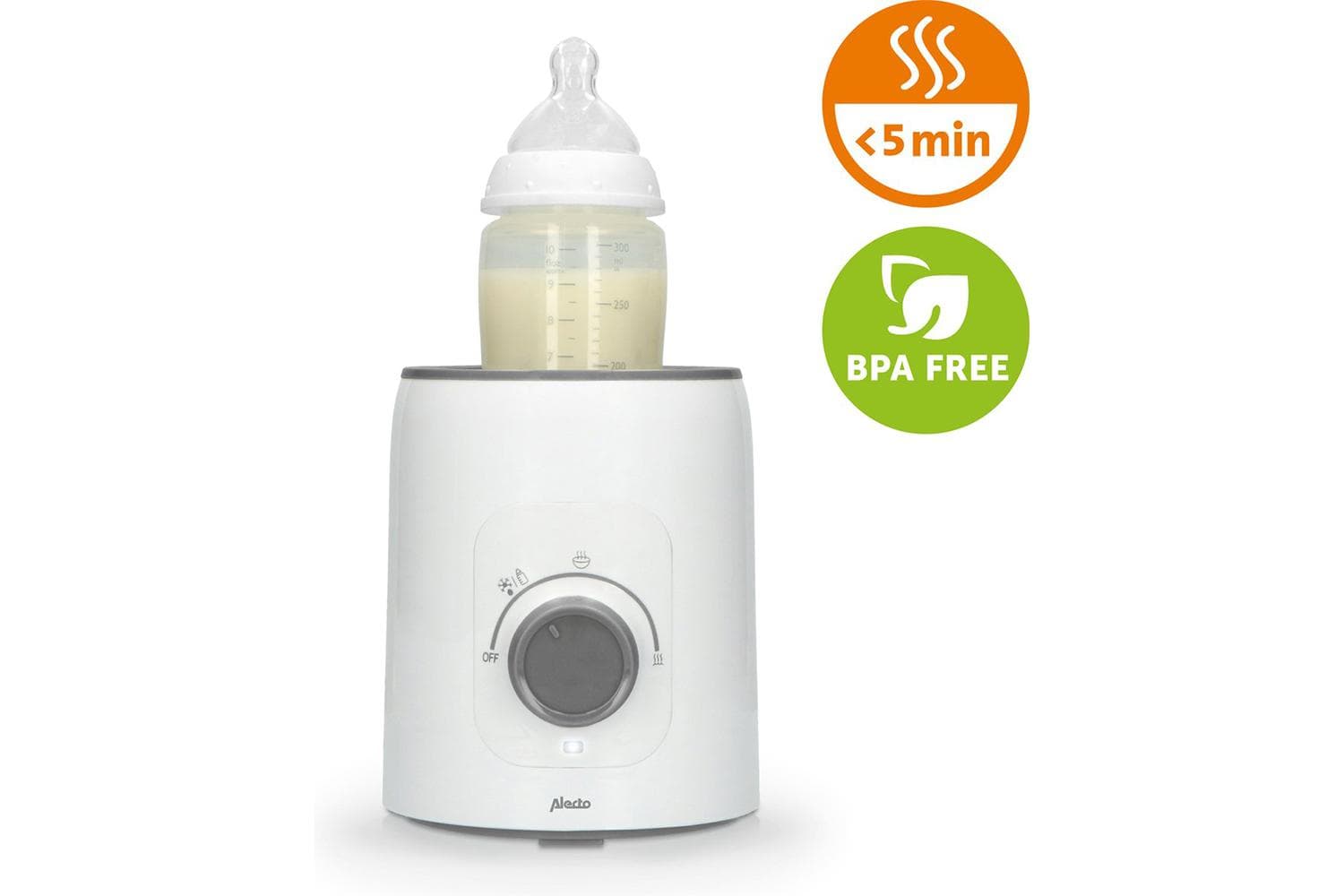Alecto BW600 Bottle Warmer | White