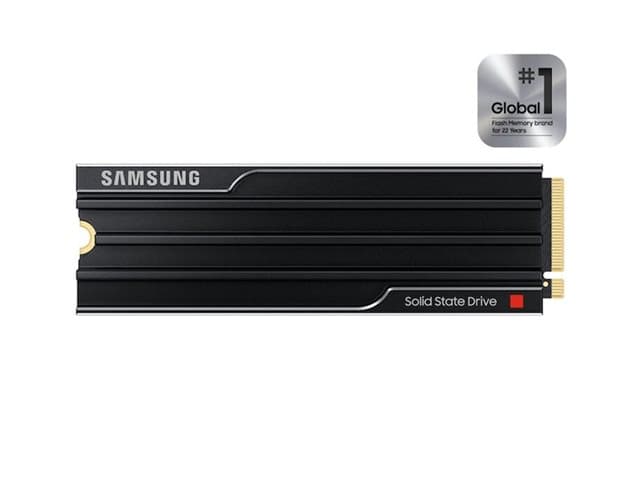 SAMSUNG - 9100 PRO MZ-VAP8T0 - SSD - encrypted - 8 TB - internal - M.2 2280 - PCI Express 5.0 x4 (NVMe) - 256-bit AES - TCG Opal Encryption 2.0 - integrated heatsink - black