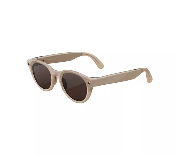 META RAY-BAN Nova AI Glasses - Sandstone with Chocolate Lenses, Standard