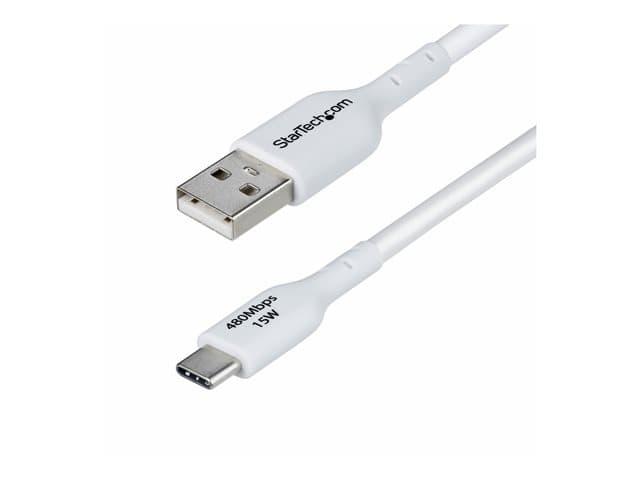 STARTECH.COM - StarTech 3m (9.8ft) White USB-A to USB-C Charging Cable/Cord, M/M - USB-C cable - USB to USB-C - 3 m