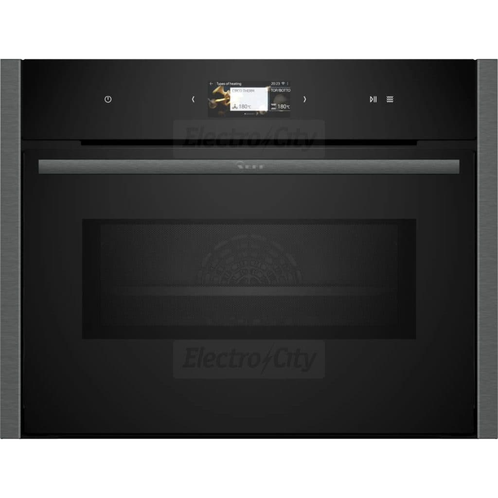 Neff N 90 45 Litre Built-in Compact Smart Oven with Microwave | Graphite