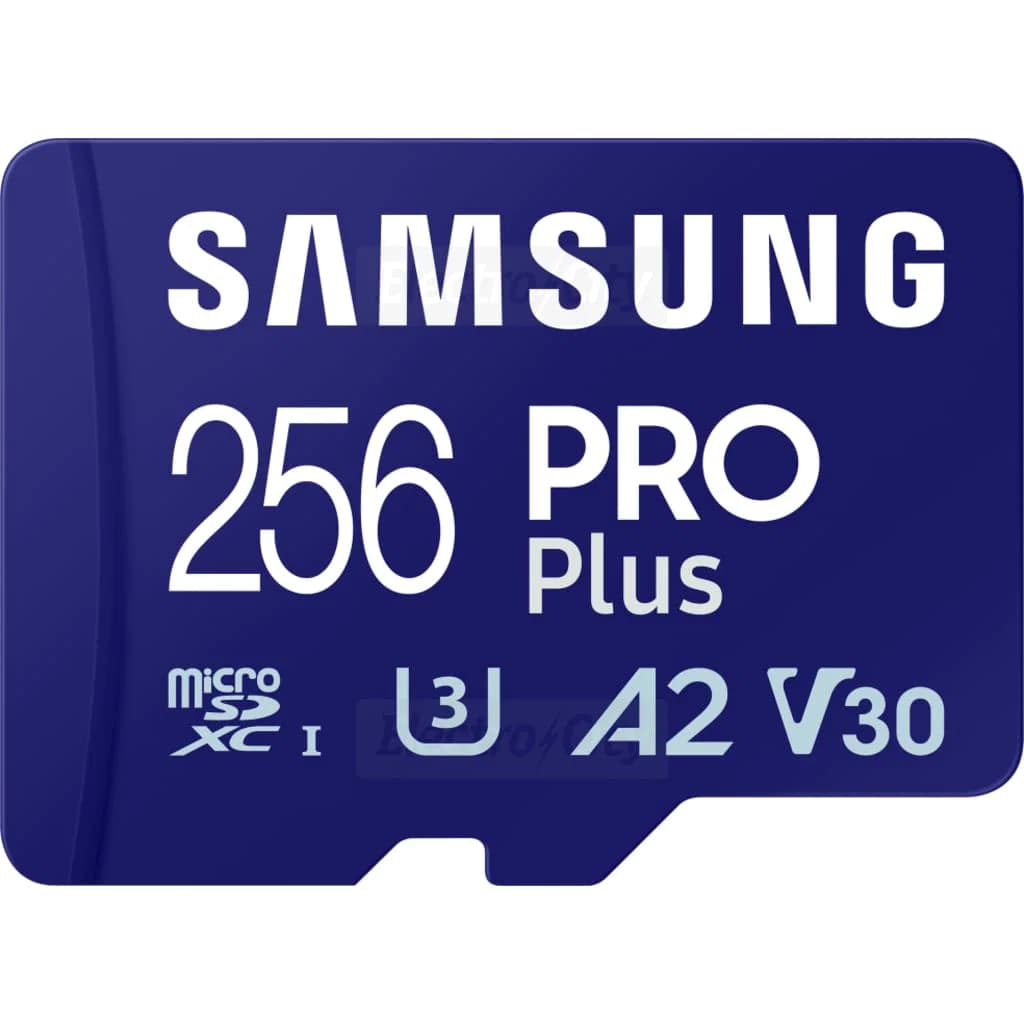 Samsung PRO Plus 256GB MicroSDXC UHS-I Memory Card with SD Adapter | Blue