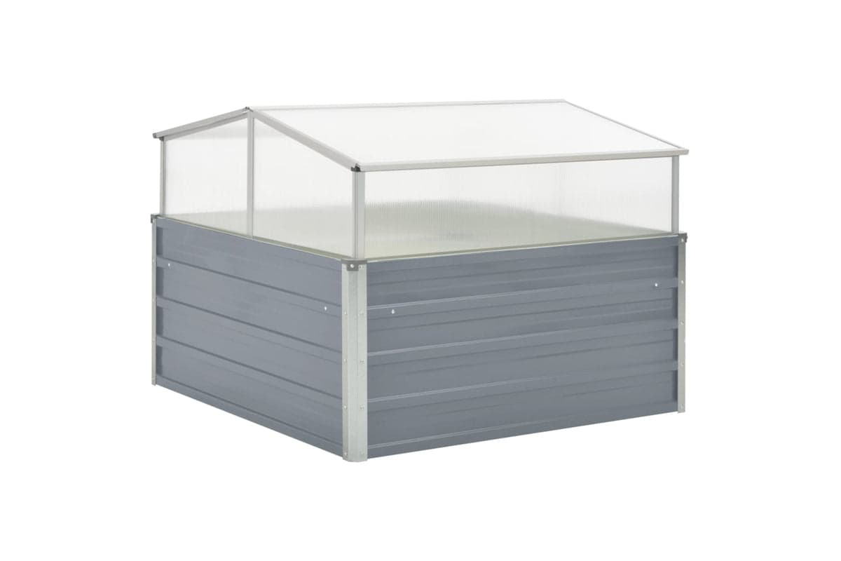 Vidaxl Greenhouse 100x100x85 Cm Galvanised Steel Grey