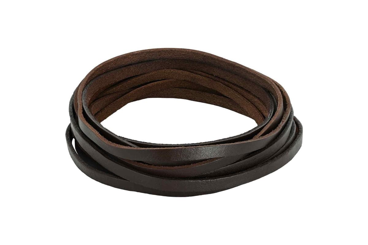 Vidaxl Leather Strap 1 Dark Brown 200 X 08 Cm Leather