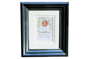 Timeless Art Deco 10x12" Photo Frame | Black