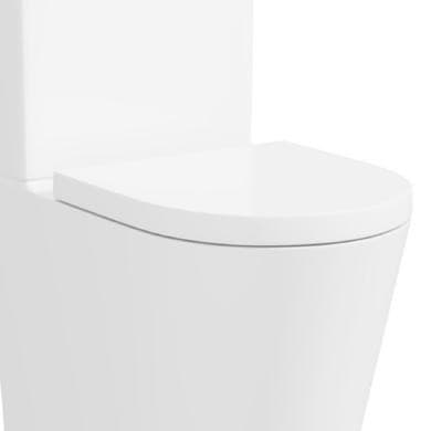 ONLY OPENED - Newport White Round Soft Close Toilet Seat with Quick Release