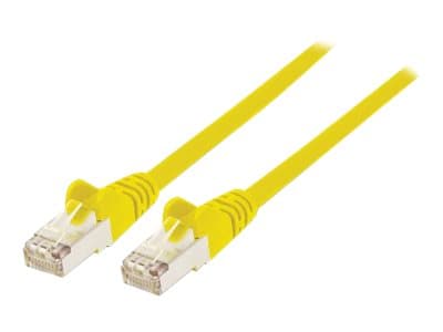 INTELLINET - Network Patch Cable, Cat6, 3m, Yellow, Copper, S/FTP, LSOH / LSZH, PVC, RJ45, Gold Plated Contacts, Snagless, Booted, Lifetime Warranty, Polybag - patch cable - 3 m - yellow