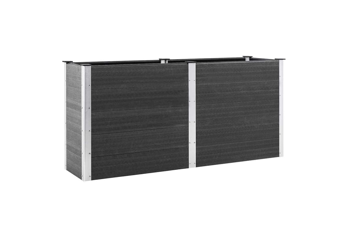 vidaXL 318096 Garden Raised Bed 200x50x91cm Wpc Grey
