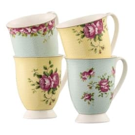 Archive Rose 4 Mugs Set