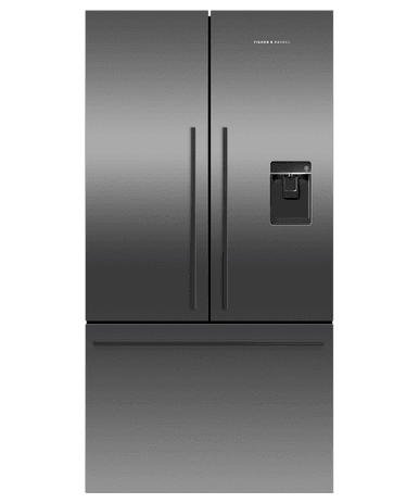 Fisher & Paykel 569L Series 7 French Door Refrigerator Freezer - Black Stainless Steel | RF540ADUB7