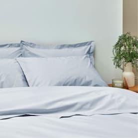 200 Thread Count King Pillowcase Pair Blue