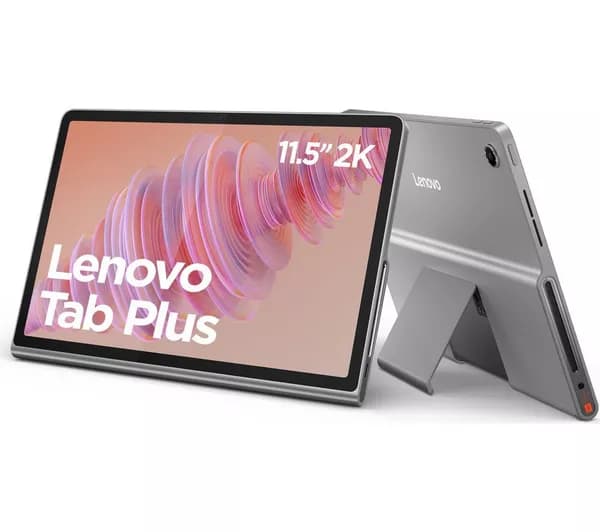LENOVO Tab Plus 11.5" Tablet with Sleeve - 128 GB, Luna Grey