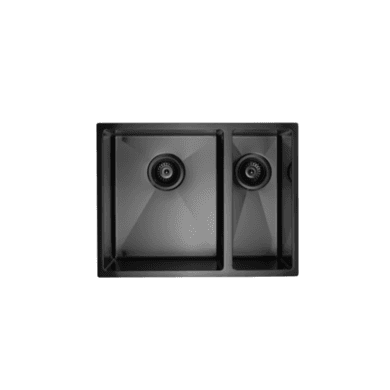 GRADE A1 - 1.5 Bowl Undermount Black Stainless Steel Kitchen Sink – Enza Tamara