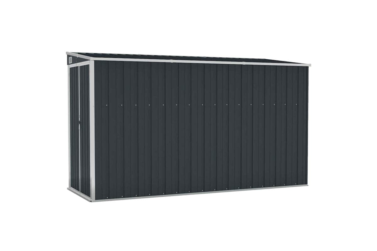 vidaXL 316227 Wall-mounted Garden Shed Anthracite 118x288x178cm Steel
