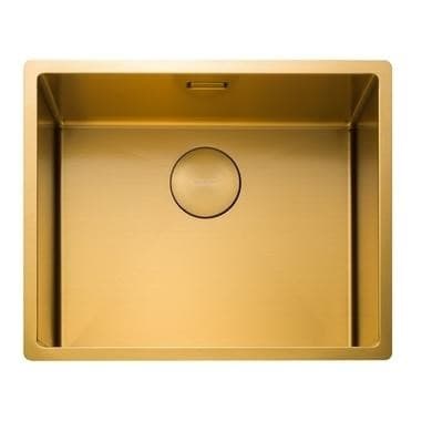 Rangemaster Spectra Single Bowl Inset / Undermount Gold Stainless Steel Kitchen Sink