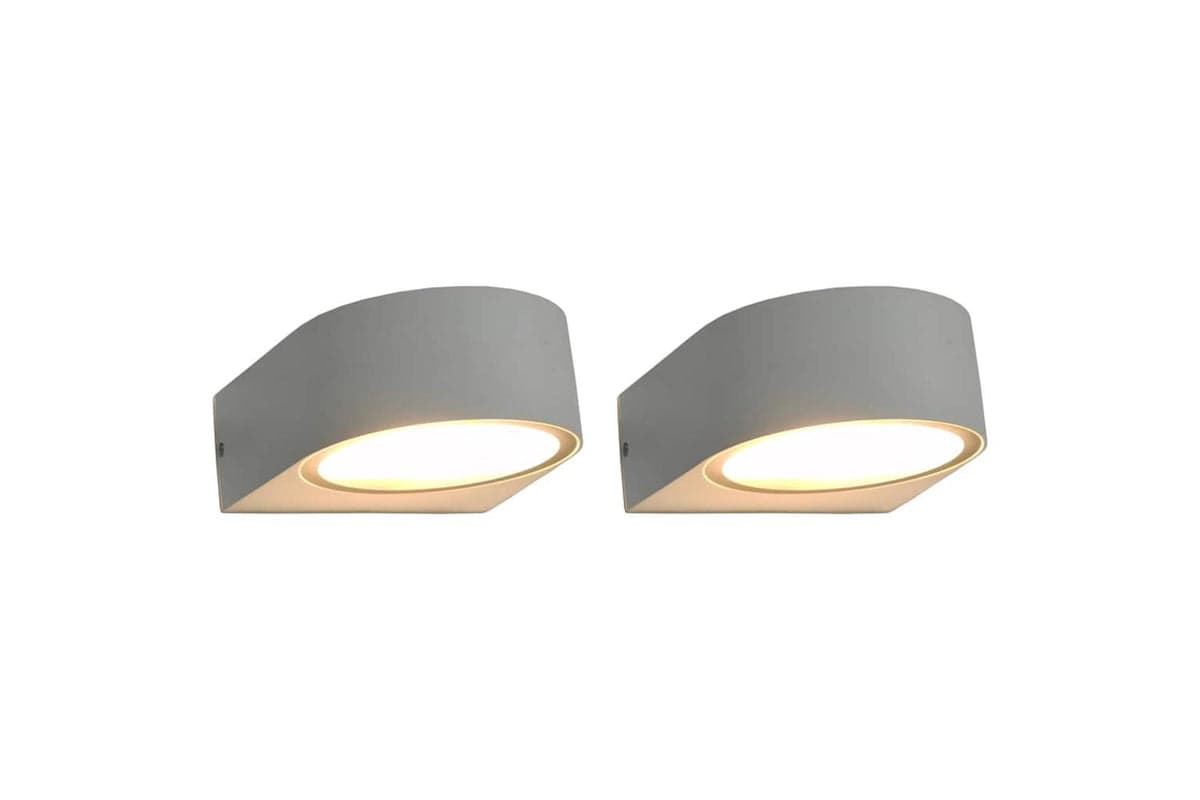 Vidaxl 45657 Outdoor Wall Lights 2 Pcs 11 W White Round