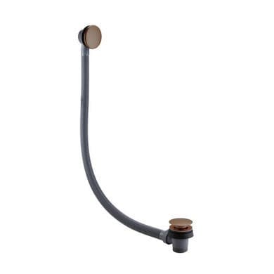 Brushed Bronze Easy Clean Click Clack Bath Waste with Overflow - Arissa