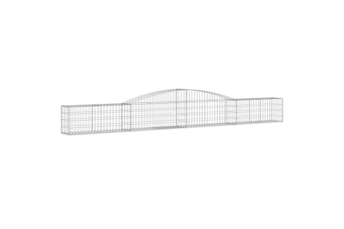 vidaXL 153522 Arched Gabion Basket 400x30x40/60cm Galvanised Iron